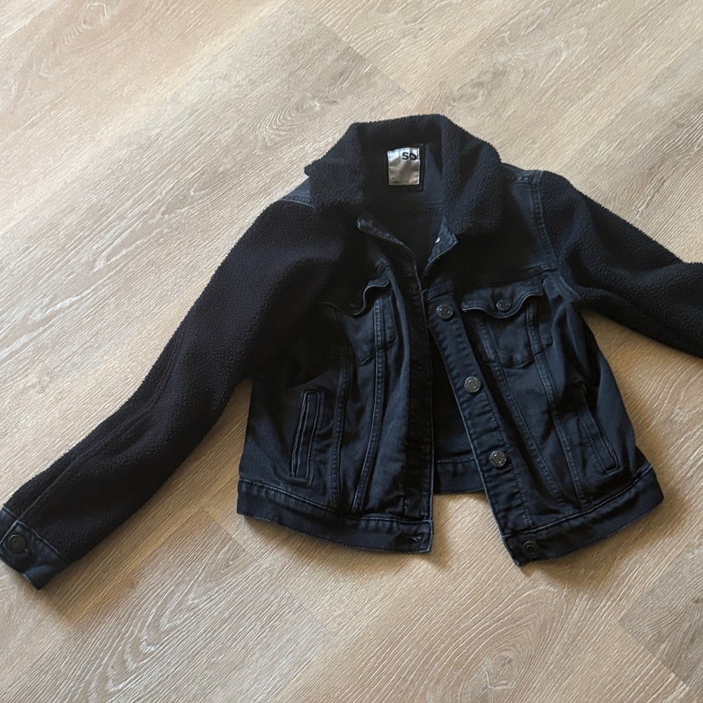 SO Black Jean Jacket